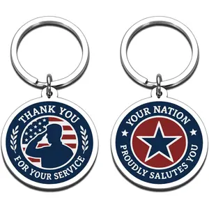 250th Anniversary Merchandise for Veterans Men, Air Force Army Navy Military Appreciation Gifts Keychain, Veteran Thank You for Your Service Keychain, Navy Veterans Day Independence Day Gift from Wife