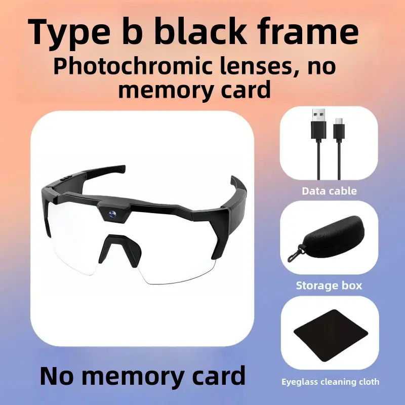 Model B (black frame) white-to-black lenses withou