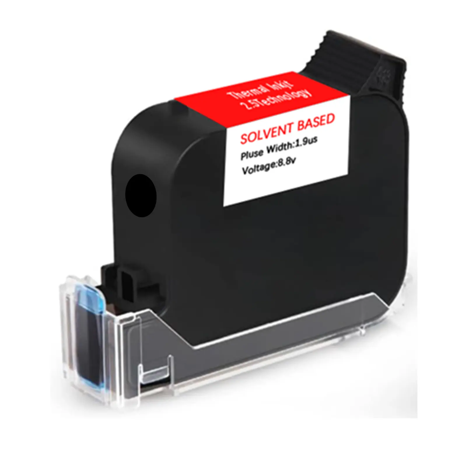 Original 42ml Black Quick Dry Solvent Ink Cartridge Replacement for 0.5inch/12.7mm Handheld Inkjet Printers (Black)