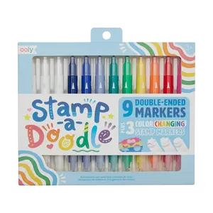 Stamp-A-Doodle Double-Ended Markers - Set of 12