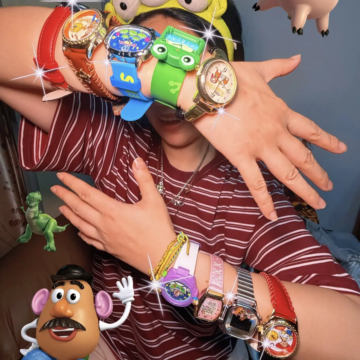 Disney Pixar Toy Story Blind Box Watch, Mystery Collectible Wristwatch, Woody Buzz Alien Inspired Timepiece, 9 Regular Styles, 2 Small Secret Editions, 1 Large Secret Edition, Gift for Disney Fans