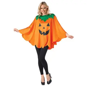 Adult Pumpkin Poncho Costume