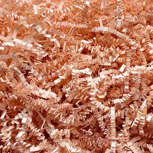 2 LB Champagne Crinkle Cut Paper Shredded Filler for  Baskets Easter Grass Party Favors stuffers