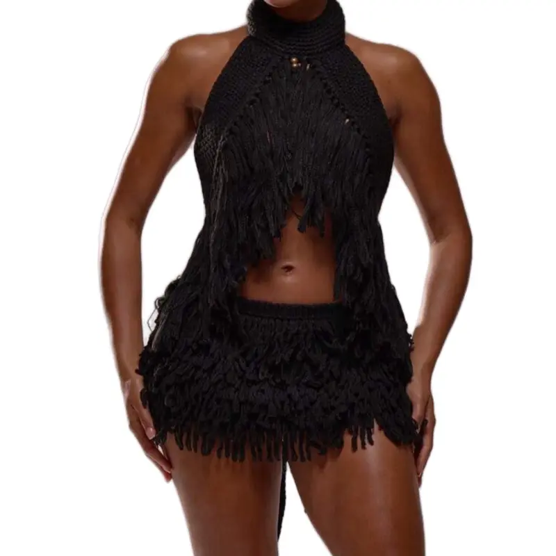 Miami Nights Fringe Set Womenswear Night