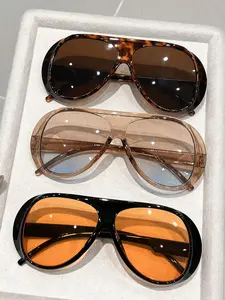 Women's Pilot Sunglasses Set of 3, Vintage Modern Design, Fashionable Accessory for Street Style, Daily Wear, Vacation, Travel