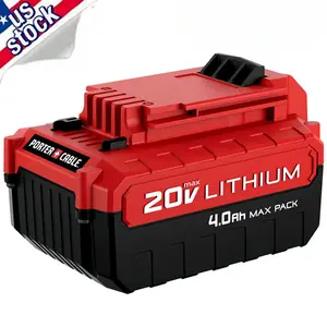 New 4.0Ah For Porter Cable countC681L PACK 20V 20 VOLT MAX Lithium-Ion Battery countC68