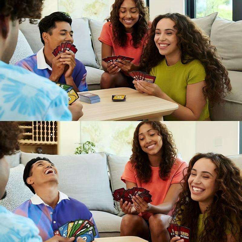 Uno No Mercy Special Edition Card Game, Perfect for Party Icebreaker, Competitive Fun for Adults & Teens, Classic Uno Gift Idea