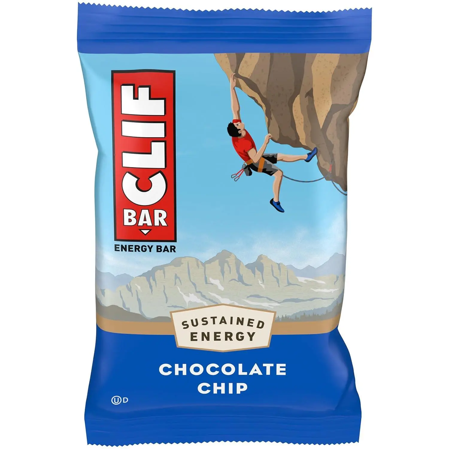 Clif Energy Protein Bar Chocolate Chip 2.40 oz 12 ct Tray