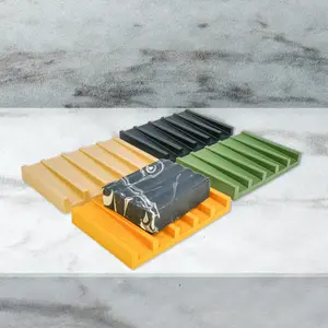 Traditional Ribbed Soap Dish for Bathroom Decor and Organization Traditional Traditional