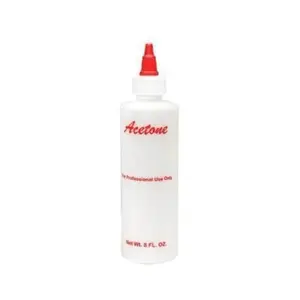Acetone Bottle 8 oz - Empty with No Label or Packaging