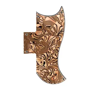 Gibson SG 61' Reissue Half Face Pickguard - 4-Ply Brown Shell