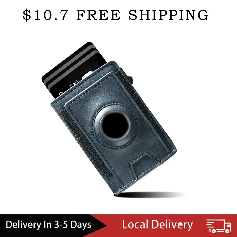 Wallet for Mens Smart Wallet Leather Card Holder Smart,Slim,Minimalist Wallet, Wallet 9-14 Card Capacity | ID Window | Cash Slot