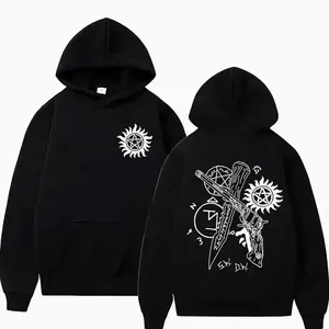 Supernatural Hoodie Pullover, Dean Winchester, Sam Winchester