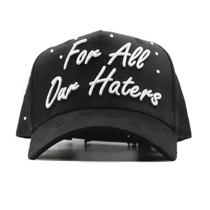 (NO BOX) Dandy Hats x Tombochio "For All Our Haters" Premium Embroidered Snapback – Bold Streetwear Collector Edition, Limited Fashion Icon Cap