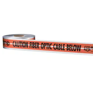 Empire 31-150 Detectable Warning Tape 1000ft x 3" Caution Fiber Optic Cable