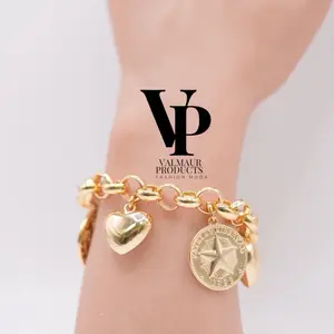 Valmaur Products Venezia Charm Bracelet- Gold Plated luxury jewelry for women