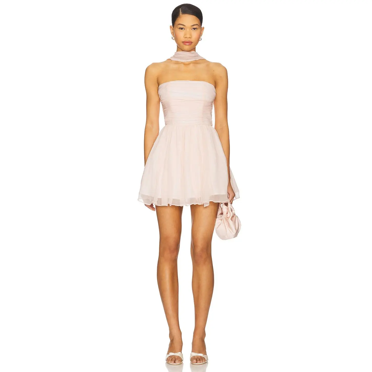 mini ball dresses A-Line Sleeveless V-Neck Tulle Short/Mini Homecoming Dresses With Cascading Ruffles