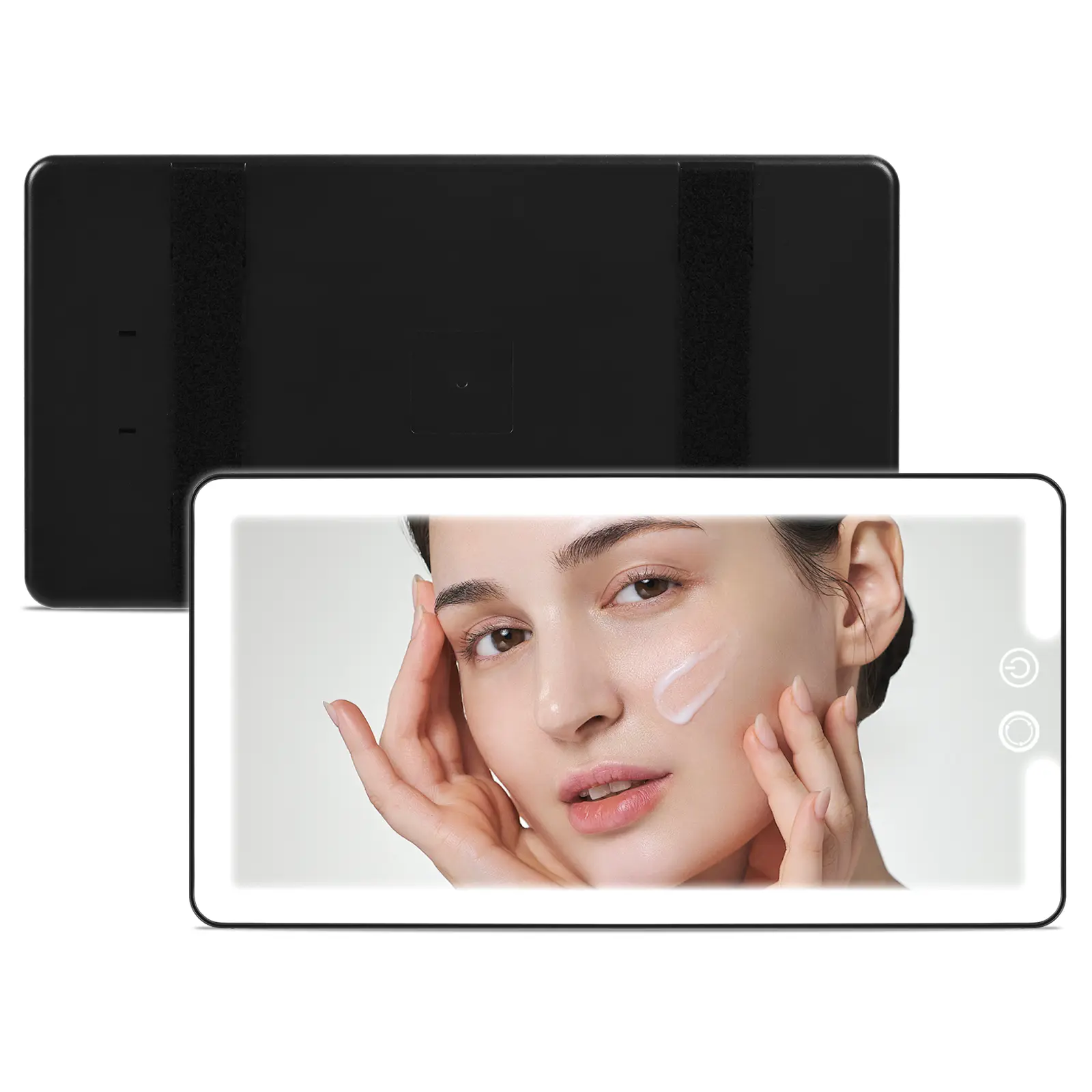 Led Sun Visor Vanity Mirror, Upgraded Large Car Mirrors with Lights, Dimmable Light up Vanity Makeup Mirror for Car,Rechargeable Universal Rear View Visor Mirrors