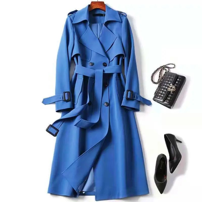 Haze blue grid lining cloth