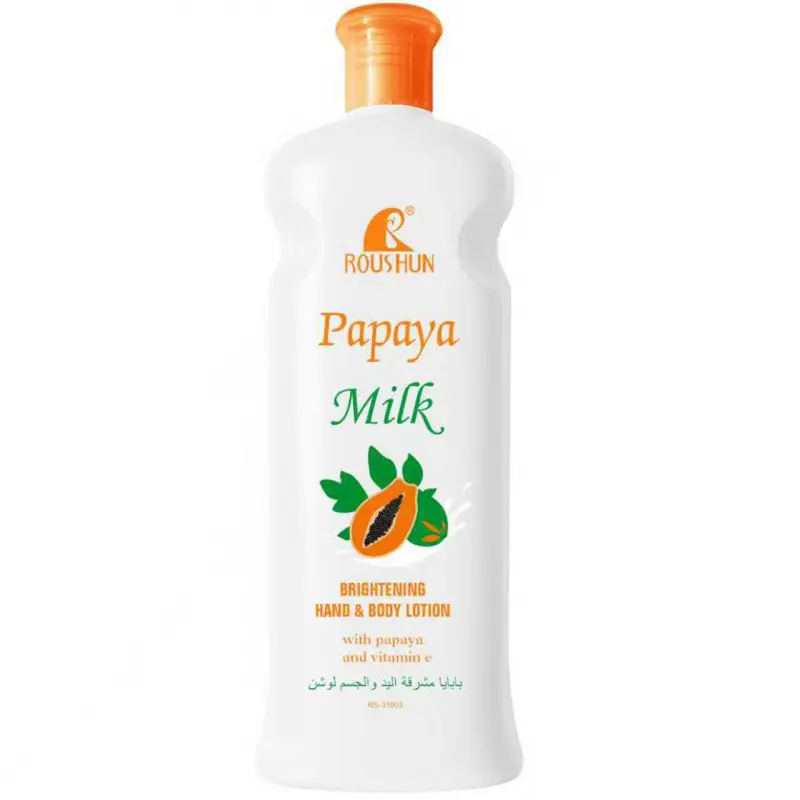 300ml ROUSHUN Papaya Milk Body Lotion, Body Care Lotions, Body Care Products, Moisturizing Hydrating, Autumn and Winter Skin Rejuvenation, Nourishing Water Emulsion, TO FACE & BODY & HAND all-in-one Fragrance Moisturizer, Daily Moisture