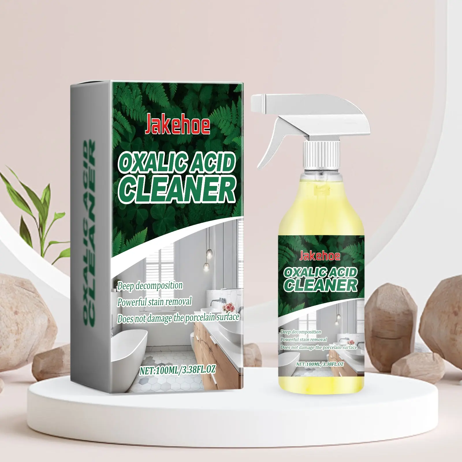 No-Scrub Toilet Cleaner, Toilet Bowl Cleaners - Spray, Wait, Flush for Effortless Cleaning, Effective Stain Removal, Deep Cleaning Descaler, Fast-Acting Oxalic Cleaner, Removes Tough Stains in 15 Minutes, Household Cleaner, Cleaning Liquid, Cleaning Agent