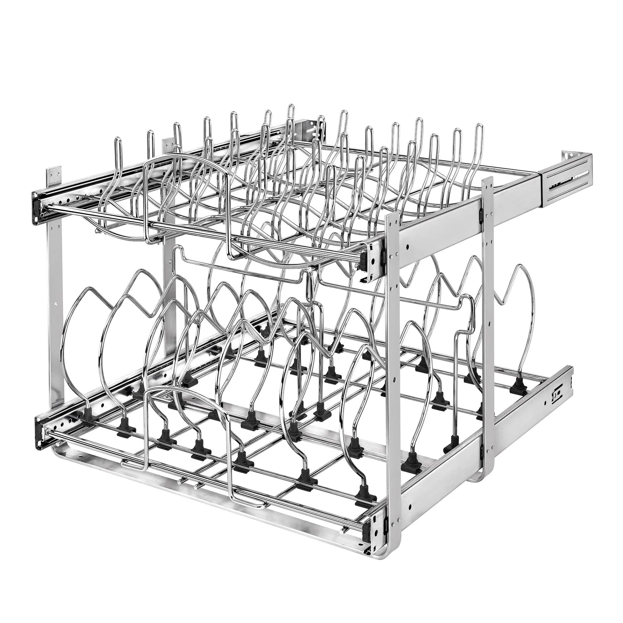 Rev-A-Shelf Pull Out Cabinet Pot and Pan Organzier, 5CW2-2122-CR Kitchen Organiser
