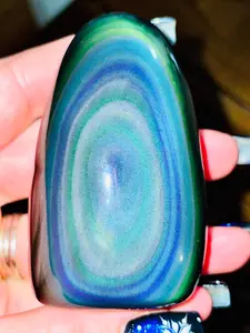 Blue/Green Portal Rainbow Obsidian Freeform