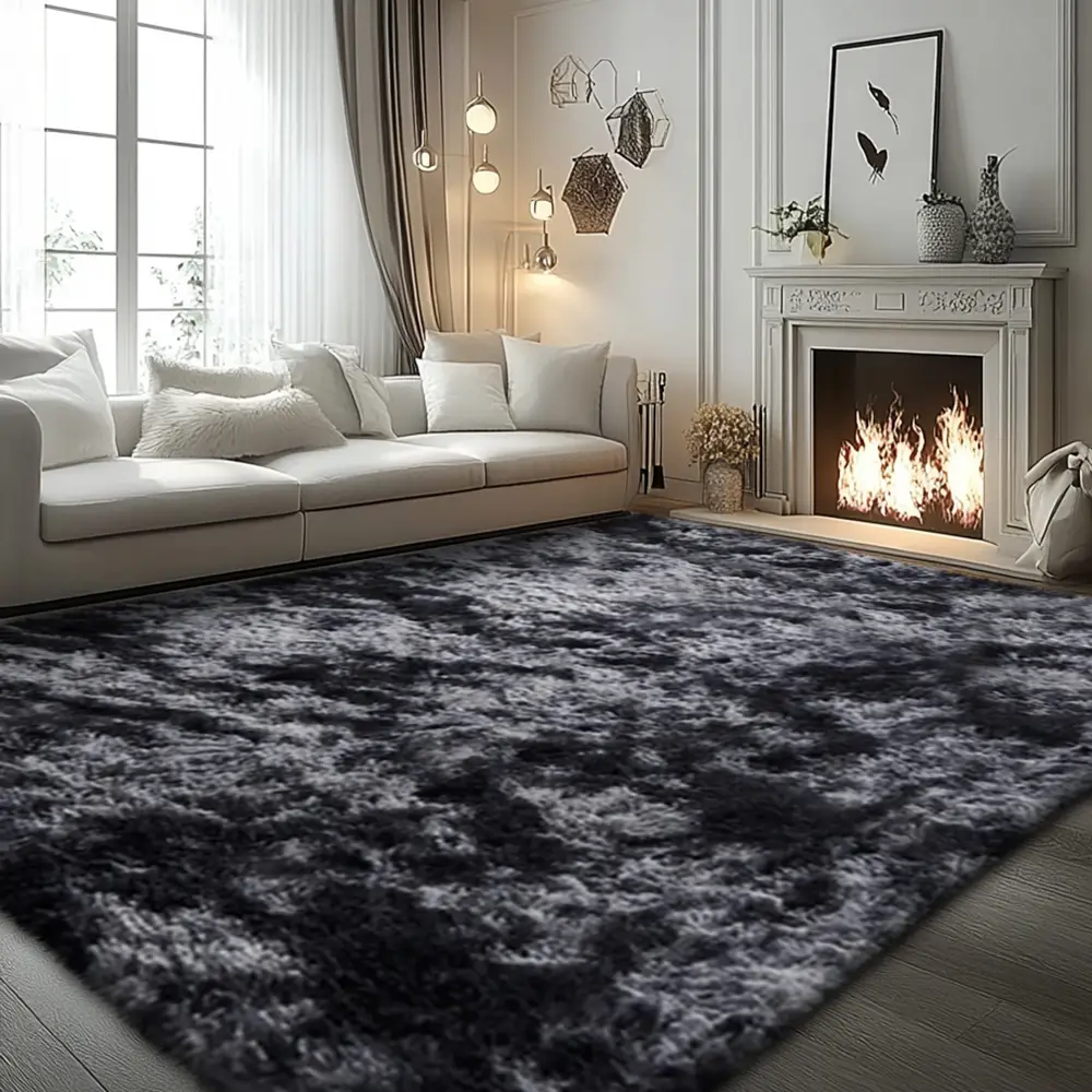 Area Rugs for Living Room Bedroom , Fluffy Fuzzy Shag Shaggy Carpet Soft Plush Area Rug, Indoor Floor Rug for Kids Home Decor Aesthetic