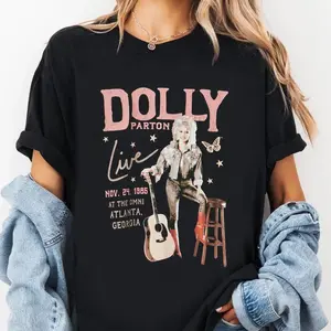Dolly Parton Real Love Tour T-Shirt – Country Music Icon Tee Retro Style