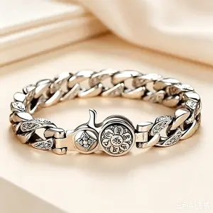 Women's Silver-Plated 360-Degree Rotating Spinner Bangle - Womenswear Clothes Jewelry, Elegant Minimalist, Lightweight Durable Everyday Accessory, Ideal Gift for Friends