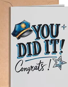 Marine Corps Graduation Card - Congratulations US Marines, Navy Cards - Congrats for Passing Marine Basic Training, License for Son, Grandson - You Did it - Marine Corps Retirement Leaving Card