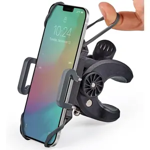 &  Phone Mount - for  17 (16, Xr, SE, Plus/Max) or Any Cell Phone - Universal Handlebar Holder for ATV,  or Motorbike. +100 to Safeness & Comfort
