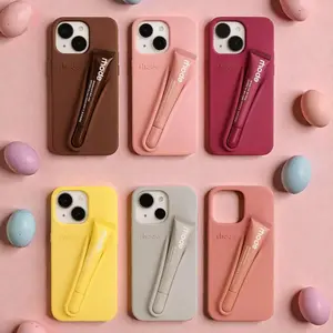 Lip Case & Peptide Lip Tint for iPhone 17 16 15 14 13 12 Pro Max | Viral 2-in-1 Silicone Phone Cover with Lip Balm Holder