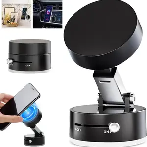 Vacuum Magnetic Suction Cup Folding & Rotating Bracket, Durable Universal Vacuum Rotating Bracket, Mobile Phone Bracket for Home Office, Vacuum Suction Phone Holder