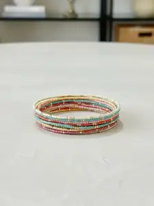 Boho Style Colorful Beaded Bracelet, Stackable Bracelets, Fashionable Jewelry for Women & Girls, Pride 2025, LGBTQ, Trendy All-match & Exquisite Jewelry for Birthday Gift