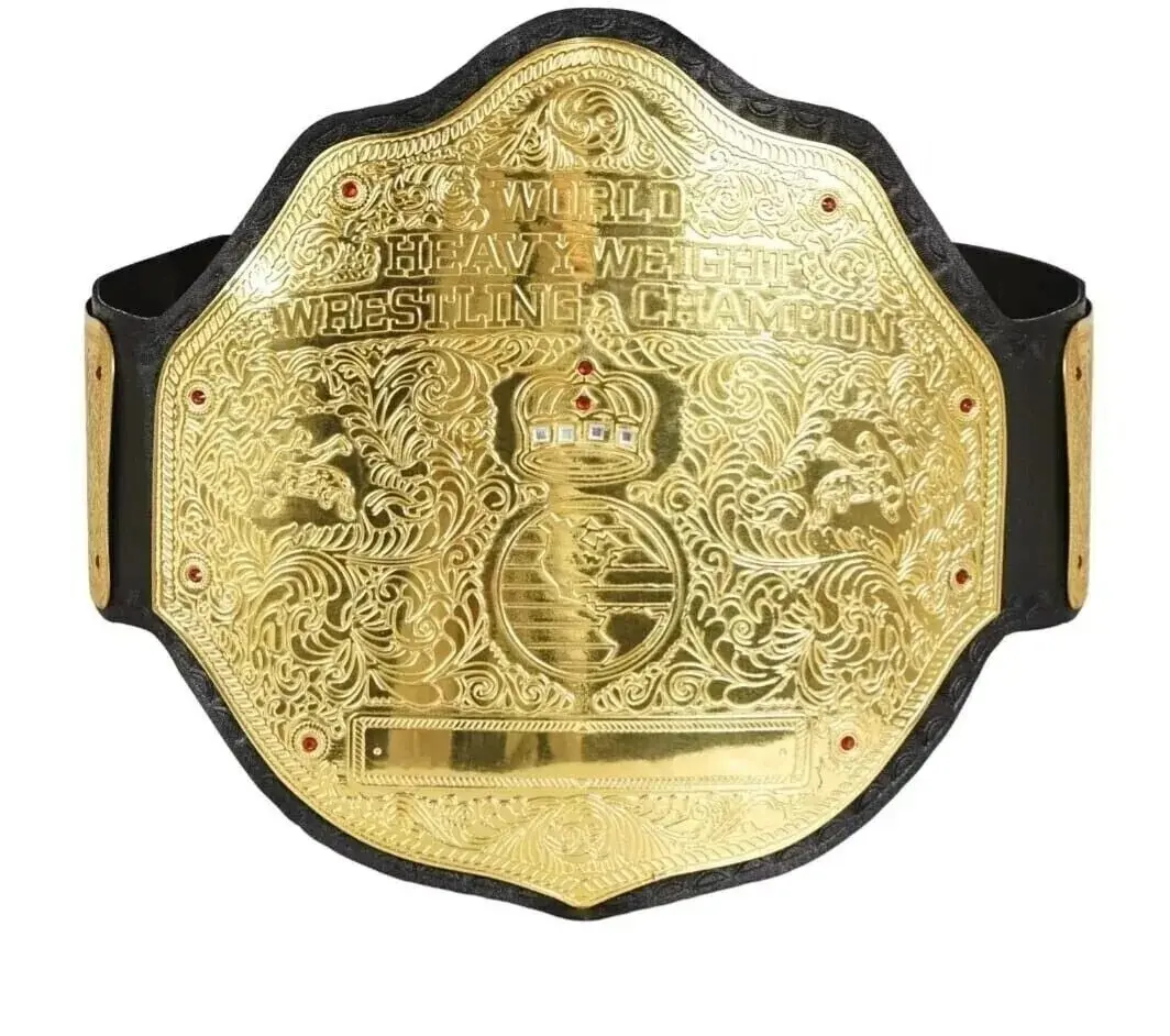 WWE WORLD HEAVYWEIGHT BIG GOLD CHAMPIONSHIP REPLICA BELT 2MM BRASS