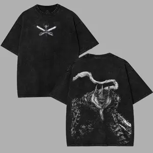 valentine shirts Chainsaw Man Chainsaw Denji Pochita Devil villains v5 Washed T-shirt Double-Sided Print, Anime Manga Washed Shirt Graphic tees Cotton streetwear vintage unisex merch