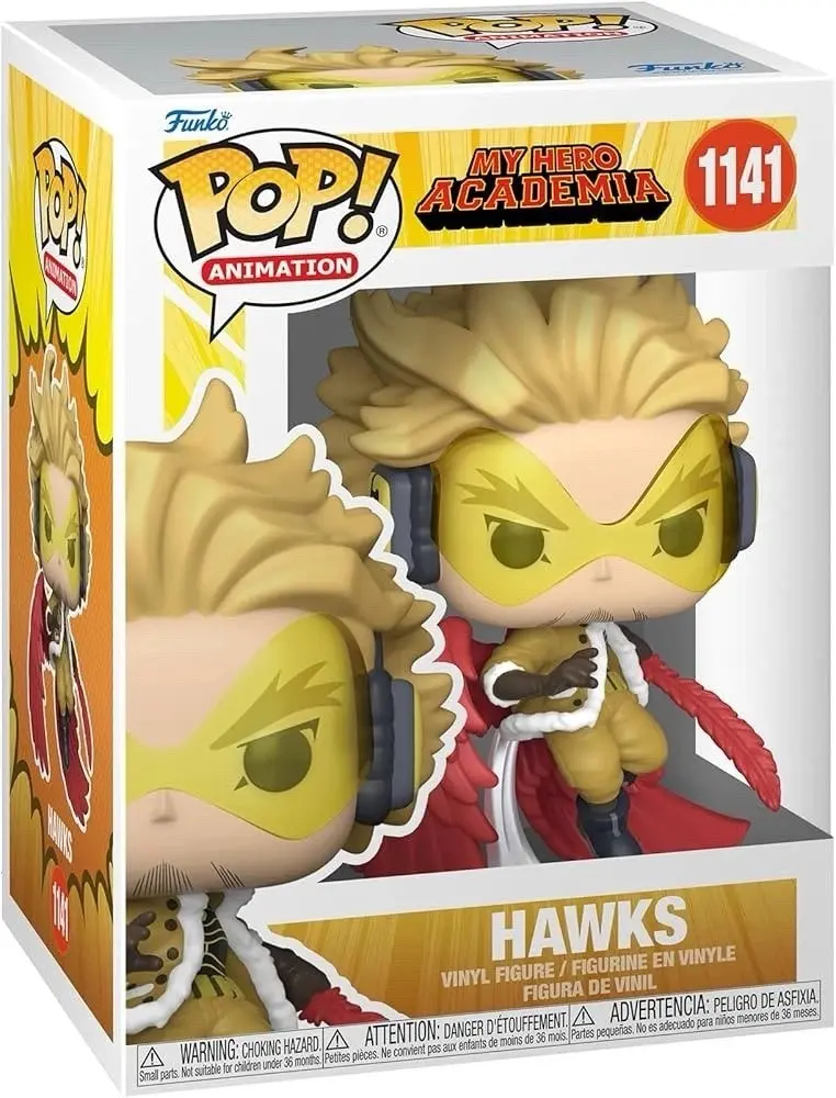Funko My Hero Academia Hawks #1141 Numbered Vinyl Figure - New Character-Based Single Fig., Detailed Design Hawks Charac. Collectible Display Piece