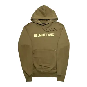 Helmut Lang Outer Space Hooded Sweatshirt Olive Green