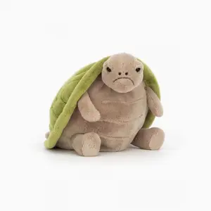 Fluffy Green‑Shell Turtle Stuffed Doll,  Meme‑Style Companion Toy funny