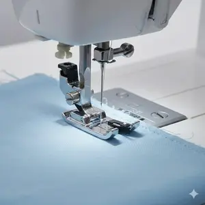 Universal Anti-slip Home Sewing Machine presser Foot, multi-stitch adjustable overcasting 7 edging foot attachment, professional diy presser foot replacement. Single/Double pack. Compatible with Most sewing Machines.