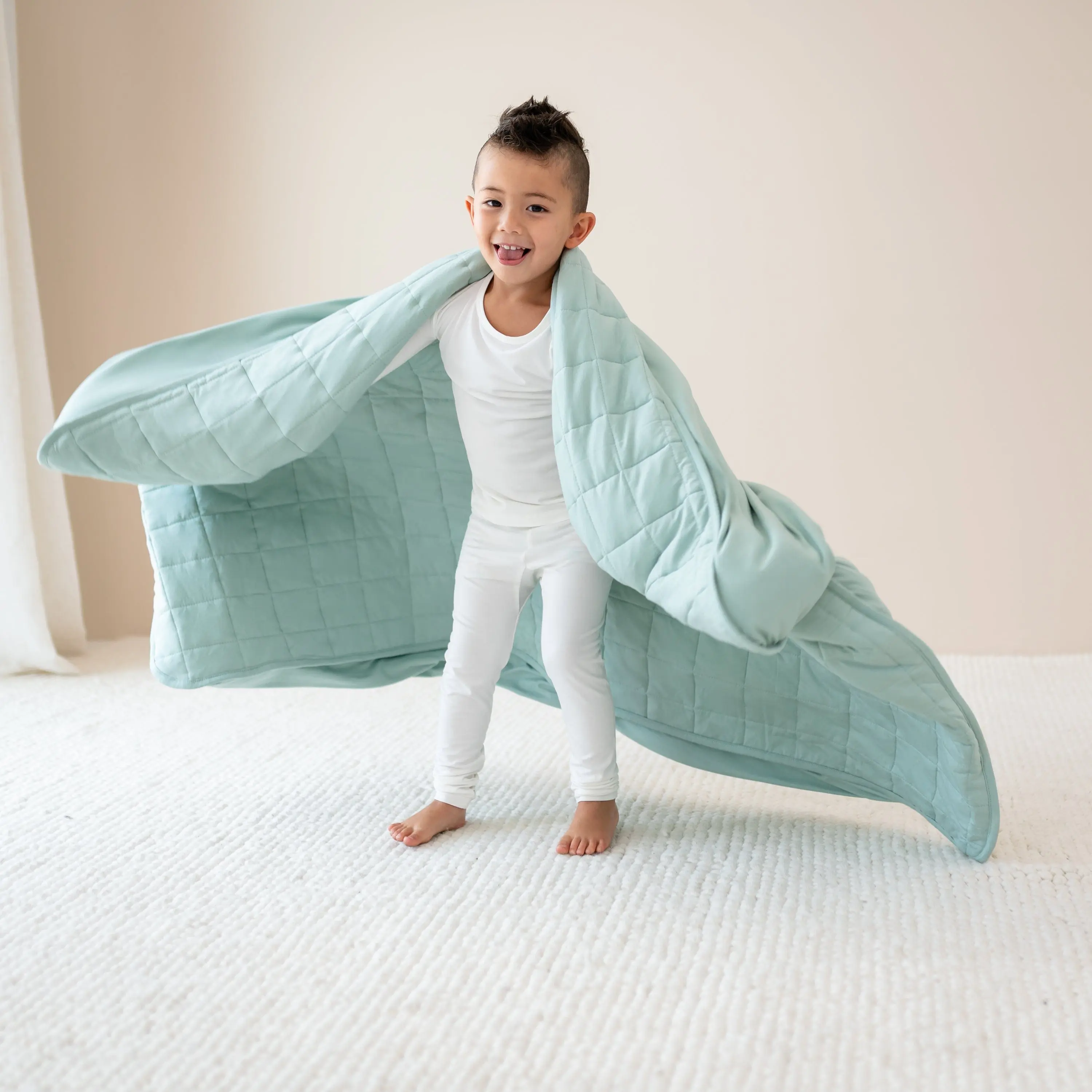 Gentle Soft Bamboo Rayon Blanket for Children - Sage 1.0, Cute & Comfy, Feel Cosy Bedding Throw, Gentle Soft Blanket, Cozy Setup