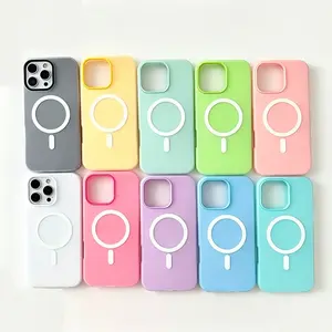 MagSafe Compatible Magnetic Colorful Case Cover For iPhone 17 / 16 / 15 / 14 / 13 / Plus / Pro / Pro Max / Shockproof Phonecase Casing cute phone cases phone case iphone 16 beautiful