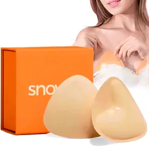 Snowy Sticky Bra Inserts Size C Beige Double-Sided for Dresses & Bikinis Pair Comfortable and Secure Fit