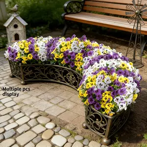 20 Bundles of Artificial Pansy, Daisy, Decorative & Mixed Flowers, Artificial Flower Set, Holiday, Spring & Summer Decor for Outdoor Courtyard, Indoor/Outdoor, Homes & Offices