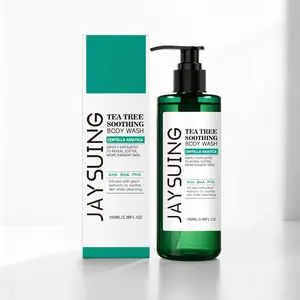 Jaysuing Tea Tree Care Shower Gel, Refreshing Oil Control, Gentle Cleansing for Body Skin, Moisturizing Non-Sticky, Unisex