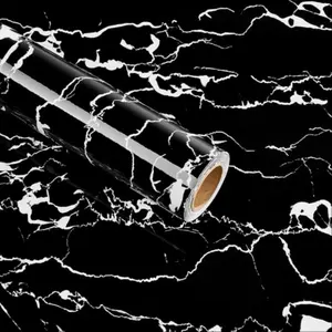 Self-Adhesive Marble Effect Laminating Film Roll, High Resolution Sxp Thermal Sound Material, 1200x3000mm, Easy Installation