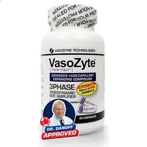 VasoZyte – Nitric Oxide Support with Oligopin – Circulation, Energy & Heart Wellness – Crystal Pure Extraction – 60 Capsules