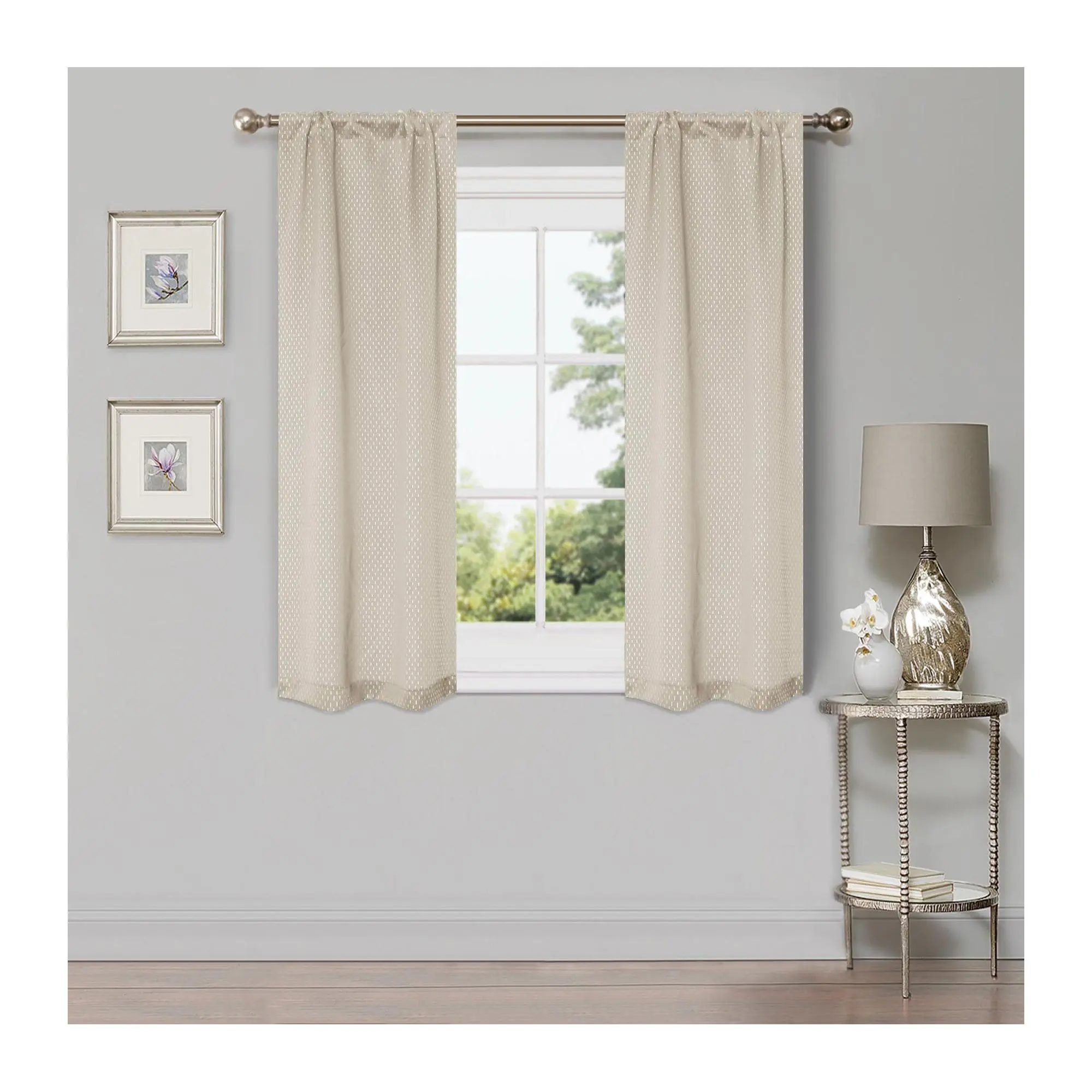 Superior Shimmer Abstract Blackout Curtain Panels, 26X63