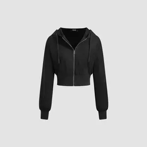 Cider [size 0-26] Terry Solid Zipper Oversized Hoodie SwimWeek